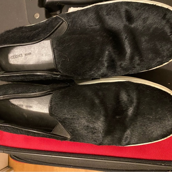 Celine Black and White Slip-On Sneakers - Picture 10 of 11